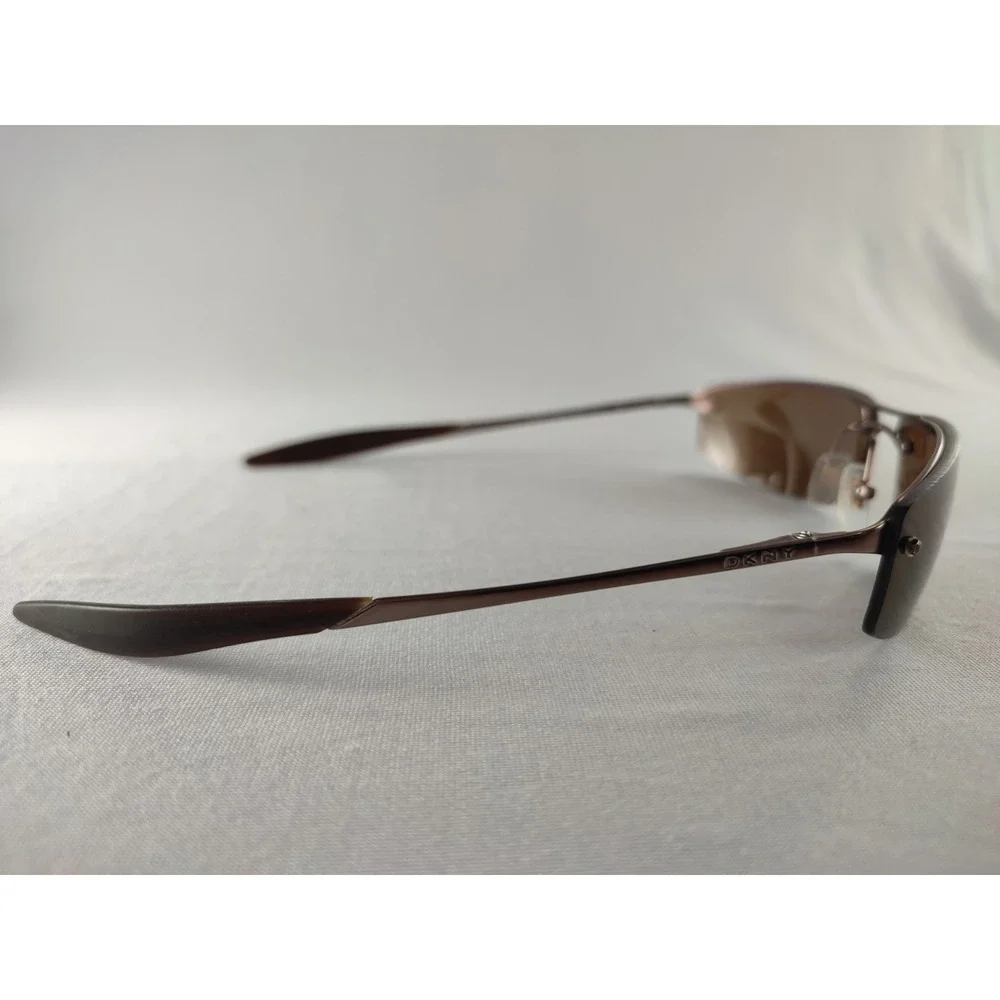 DKNY DY 5005‎ 1013/83 Bronze Brown Polarized Sunglasses 63-15 125 Semi-Rimless